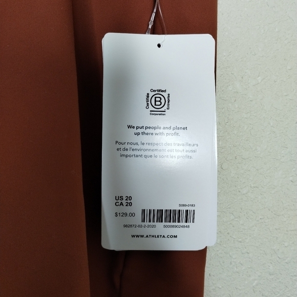 ATHLETA Stellar Skinny Trouser Ancient Mahogany Pants Plus Size 20 - Picture 8 of 8